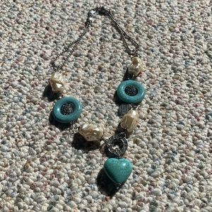 Beautiful turquoise and silver necklace